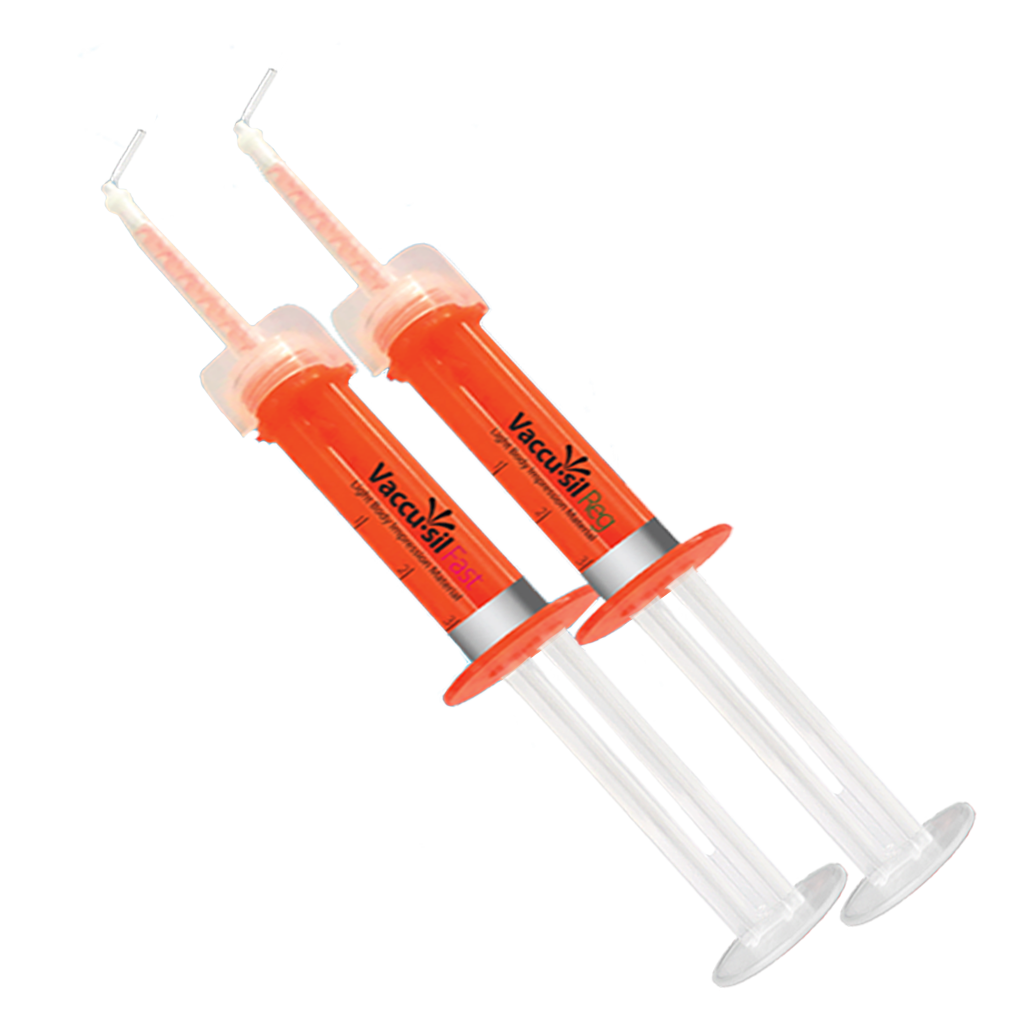 The Mojo Complete pre-filled VPS impression material syringes.