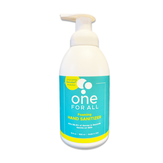 One For All Alcohol-Free Foaming Hand Sanitizer -- 500ml bottle.