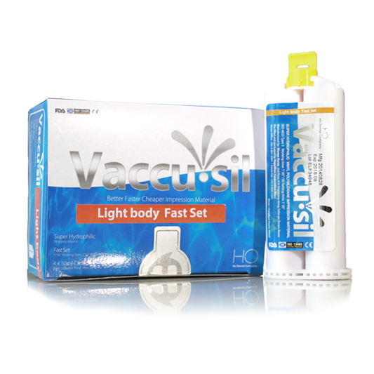Vaccu-sil 50ml available in Heavy/Light and Regular/Fast set