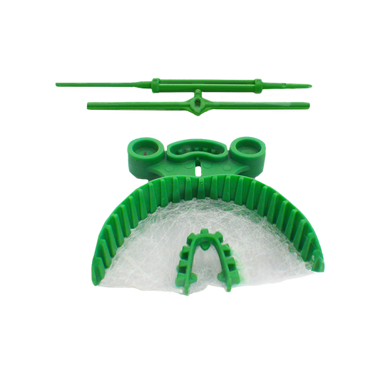 Harmony Anterior Dual Arch Tray, showing the tray with optional facial midline sticks.